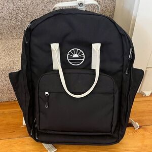 Tobiq Black & White Travel Backpack